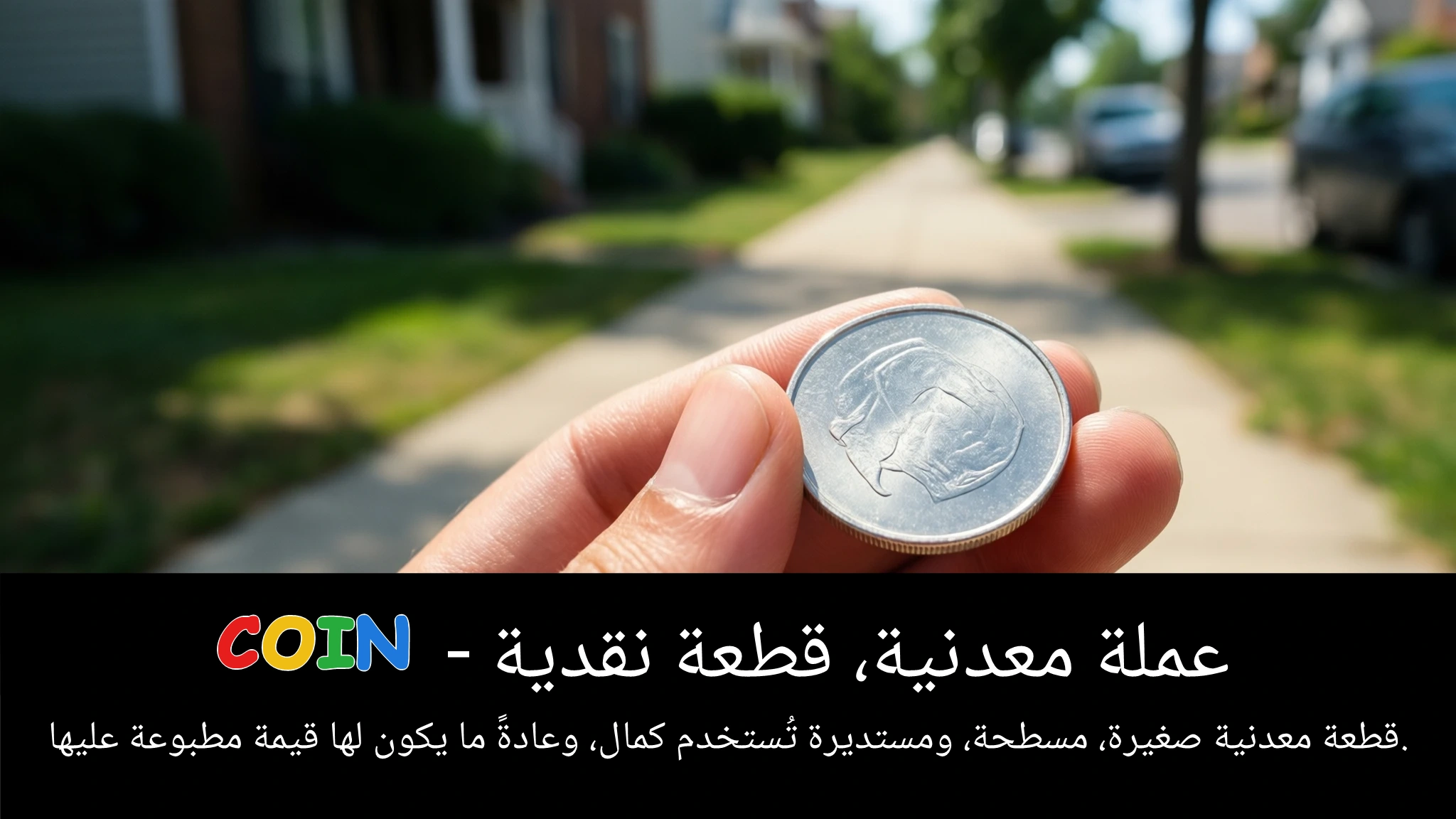 Arabic Illustration for coin